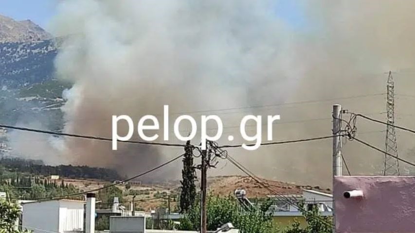 Μάχη σε δύο πύρινα μέτωπα στην Αχαΐα – Εκκενώθηκαν οικισμοί