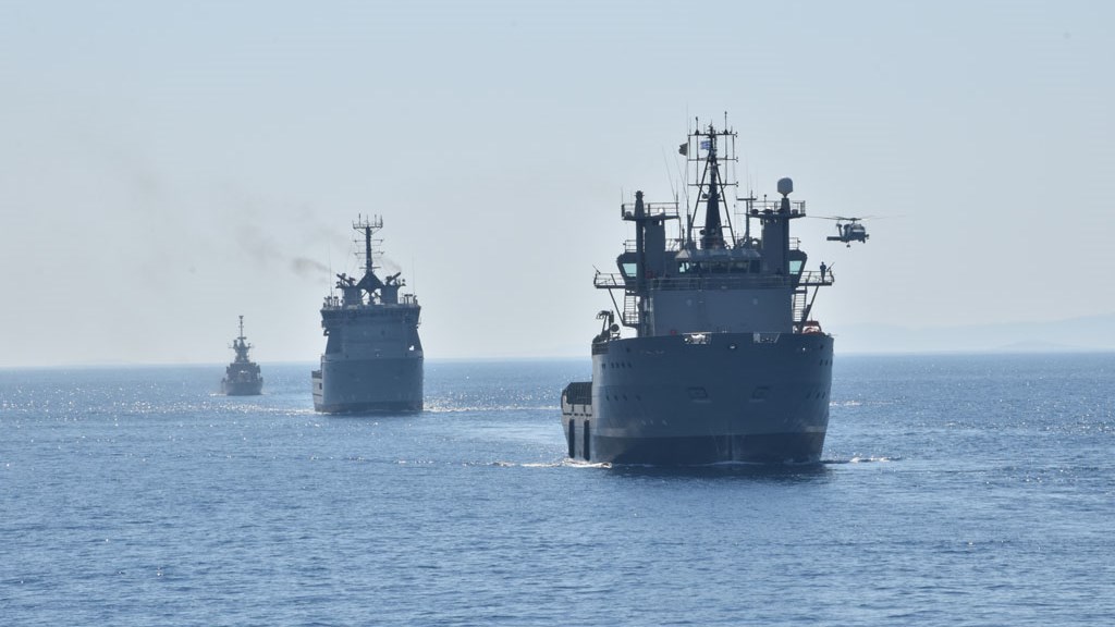 O ΗΡΑΚΛΗΣ του Πολεμικού Ναυτικού επικεφαλής της αντιναρκικής επιχείρησης του ΝΑΤΟ – Δείτε φωτογραφίες