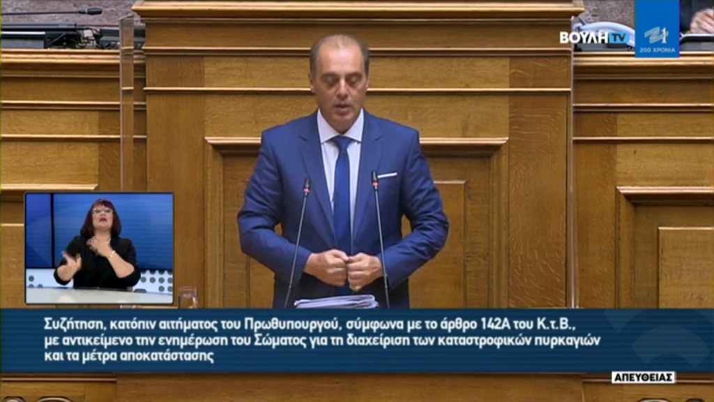 Βελόπουλος για φωτιές: Μας είπατε ότι φταίει κλιματική αλλαγή – Τότε γιατί κάηκε η Ελλάδα;