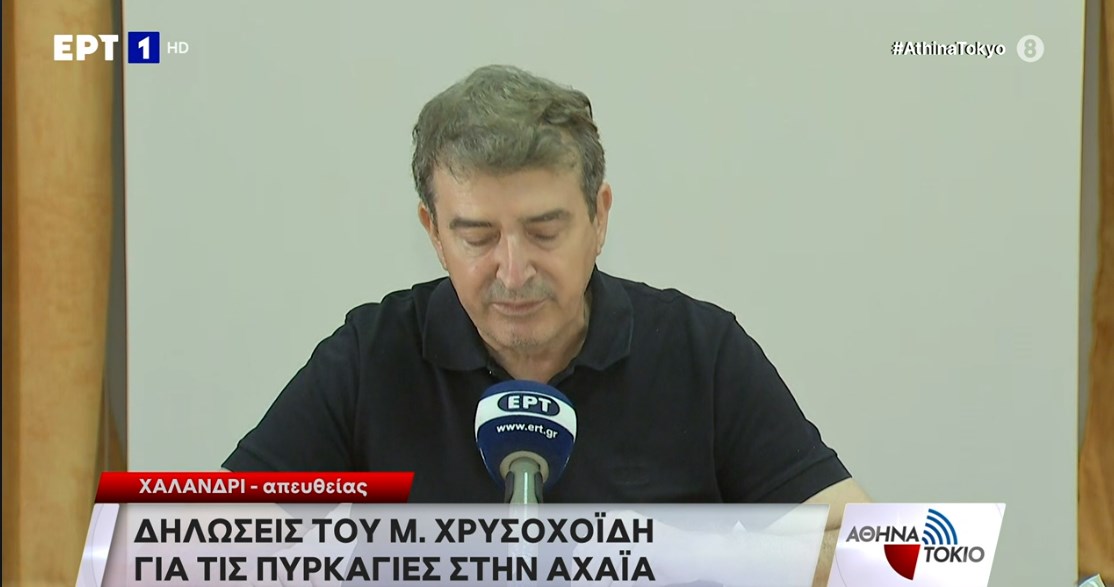 Χρυσοχοΐδης: Βελτιωμένη η εικόνα της πυρκαγιάς στην Αχαΐα