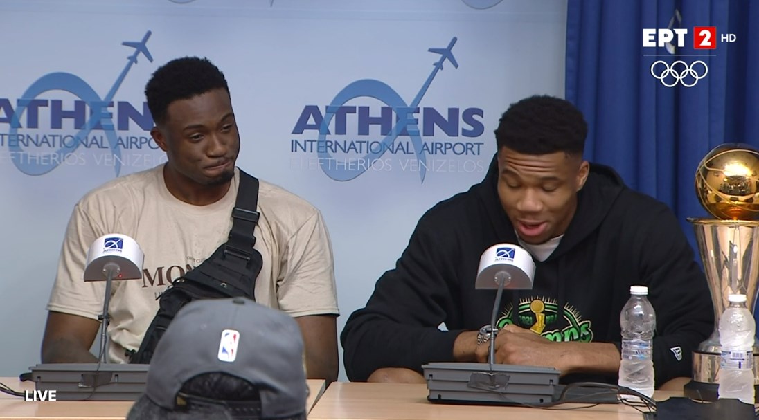 Στην Ελλάδα ο Γιάννης και ο Θανάσης Αντετοκούνμπο – ΑΠΕΥΘΕΙΑΣ η συνέντευξη Τύπου