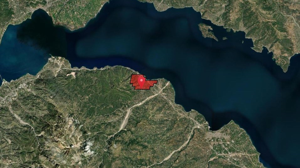 Εικόνα από δορυφόρο της έκτασης που έγινε “στάχτη” στην Αχαΐα