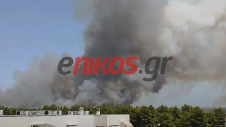 Πύρινη κόλαση στη Βαρυμπόμπη – Νέα βίντεο αναγνωστών