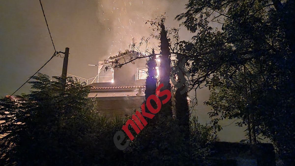 Συγκλονιστικές εικόνες από σπίτι που καίγεται στις Αδάμες – ΦΩΤΟ & ΒΙΝΤΕΟ αναγνώστη