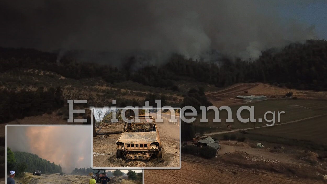 Πύρινη κόλαση στην Εύβοια – Εκκενώνονται Ροβιές και Παλαιοχώρι