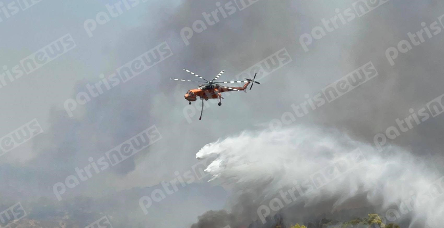 Μάχη με τις φλόγες στην Αρχαία Ολυμπία – Εκκενώνεται και η κοινότητα Πουρνάρι