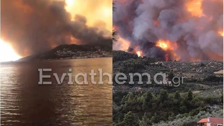 Φωτιά στην Εύβοια: Νέο πύρινο μέτωπο στη Δάφνη – ΒΙΝΤΕΟ