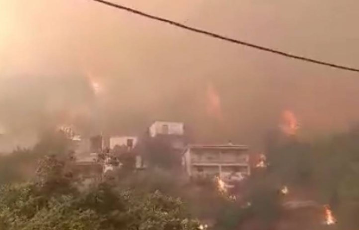 Φωτιά στη Μεσσηνία: Καίγονται σπίτια στο Καρνάσι – Συγκλονιστικές εικόνες