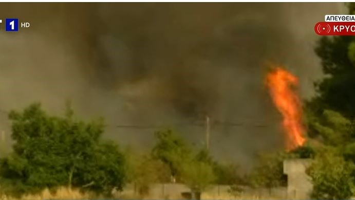 Μήνυμα από το 112 για εκκένωση σε Κρυονέρι, Κοκκινόβραχο και Αφίδνες