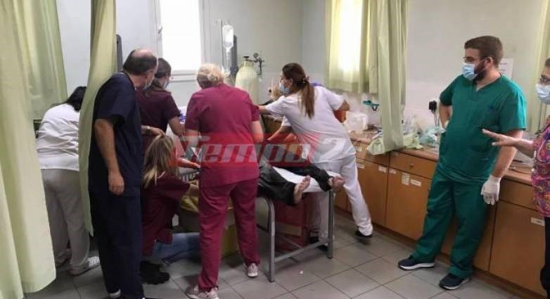 Συγκλονιστικές εικόνες στο Κ.Υ. Αρχαίας Ολυμπίας: Όλοι οι γιατροί πάνω στον εγκαυματία πυροσβέστη