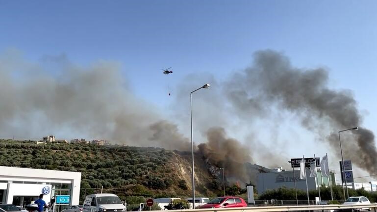 Νέα φωτιά στις Γούρνες Ηρακλείου – ΦΩΤΟ – ΒΙΝΤΕΟ