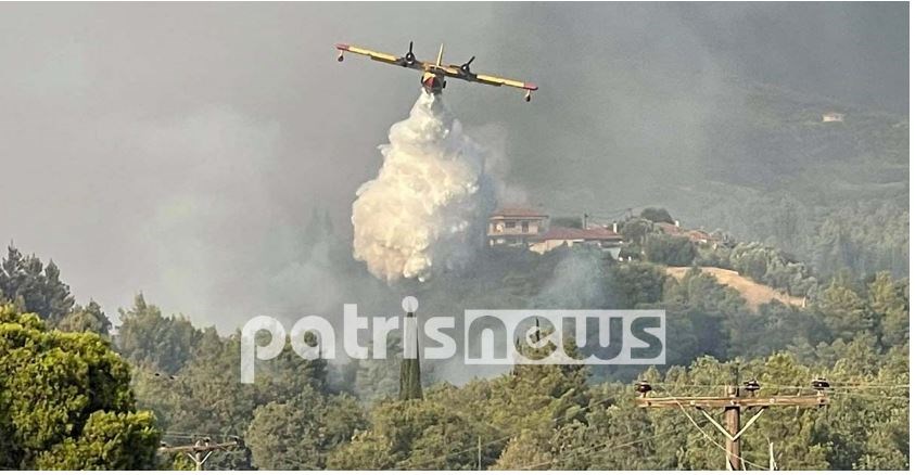 Φωτιά στη Γορτυνία: “Μάχη” στα όρια Αρκαδίας – Ηλείας – Συνεχείς αναζωπυρώσεις, εντολή εκκένωσης οικισμού – ΦΩΤΟ – ΒΙΝΤΕΟ
