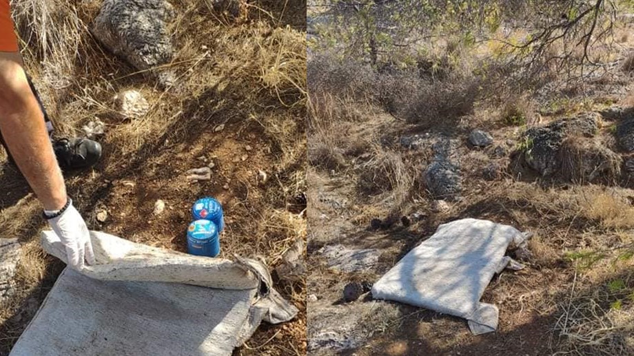 Βρέθηκαν γκαζάκια στο δασάκι της Αργυρούπολης  – ΦΩΤΟ