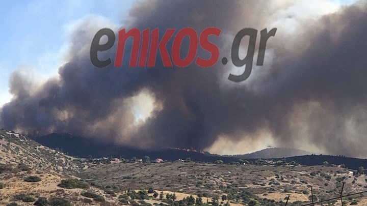 Νέα αναζωπύρωση στο πύρινο μέτωπο της Κερατέας