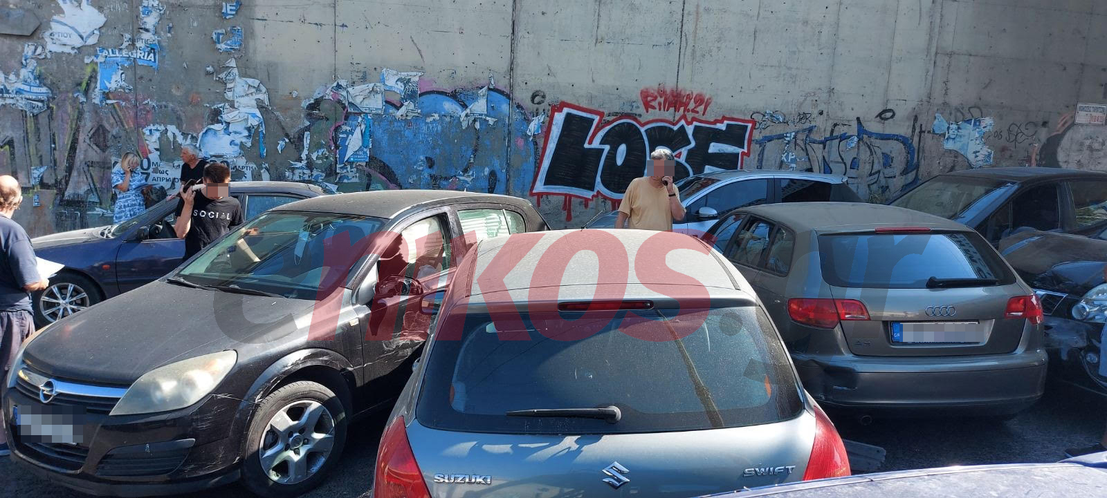 Καραμπόλα τροχαίο Κηφισίας