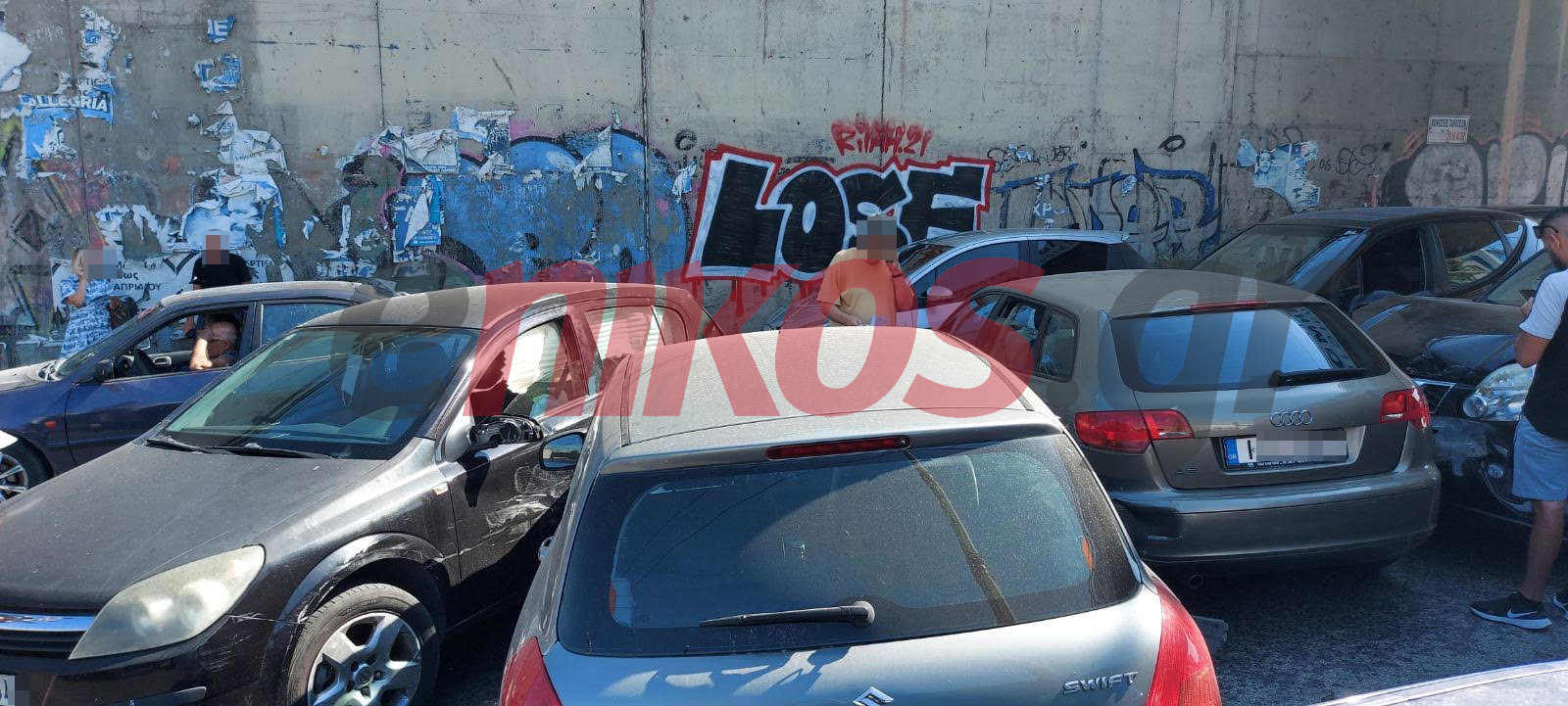 Καραμπόλα τροχαίο Κηφισίας