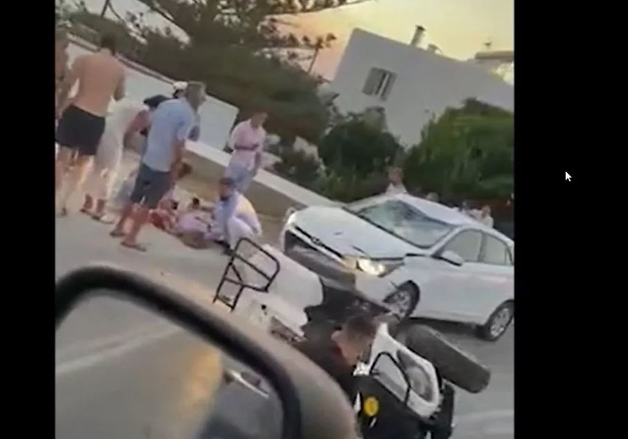 Τροχαίο στη Μύκονο – Μετωπική σύγκρουση γουρούνας με αυτοκίνητο