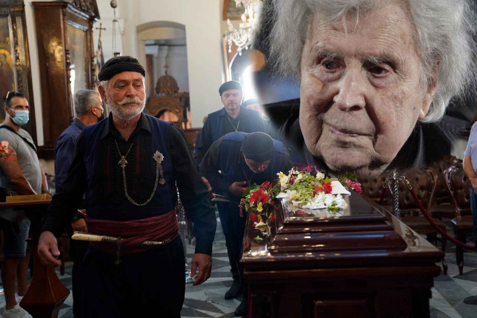 Στην τελευταία του κατοικία ο Μίκης Θεοδωράκης