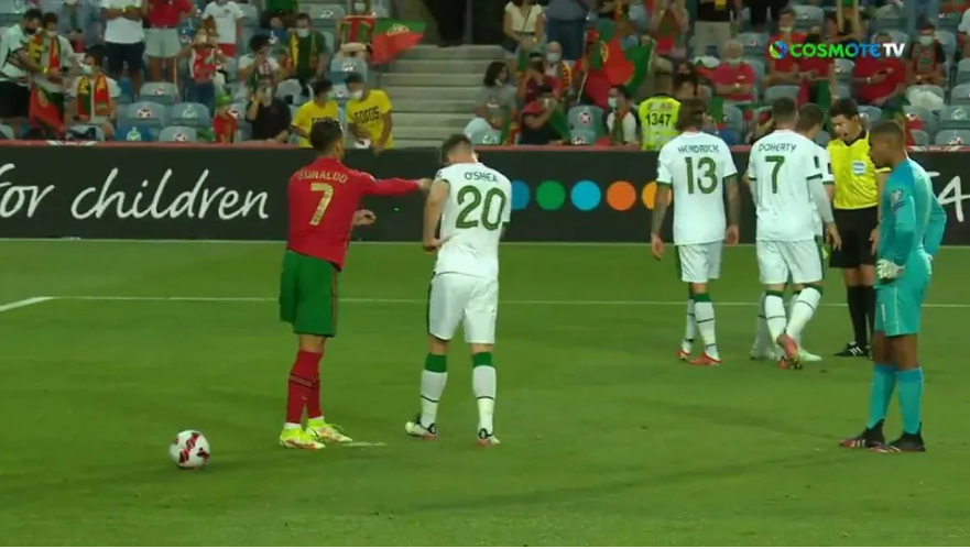 Προκριματικά Μουντιάλ 2022: Ο Ρονάλντο ρίχνει σφαλιάρα στον Ο’Σέι – ΒΙΝΤΕΟ