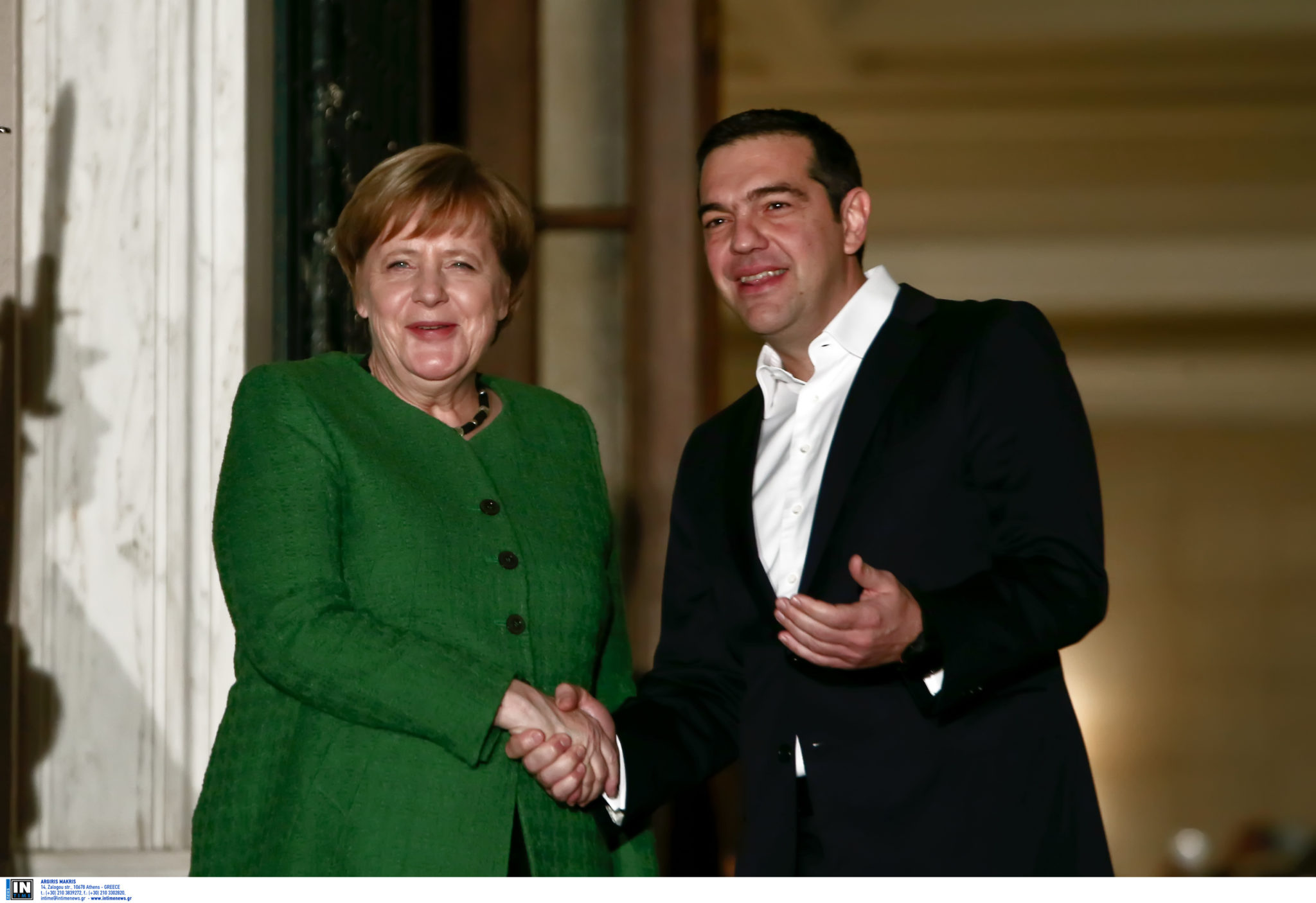 Αλέξης Τσίπρας - Άνγκελα Μέρκελ (INTIME)