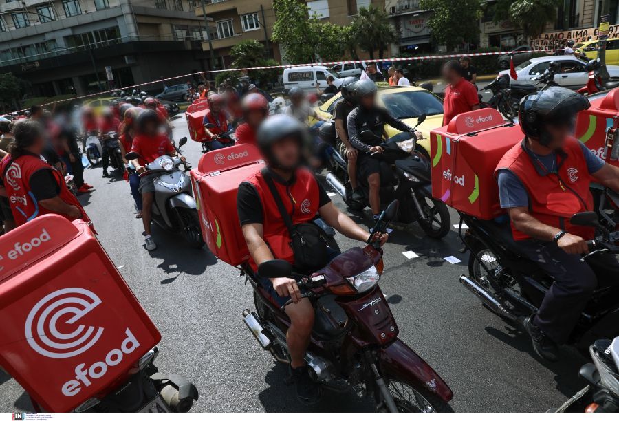 efood πορεία διανομείς