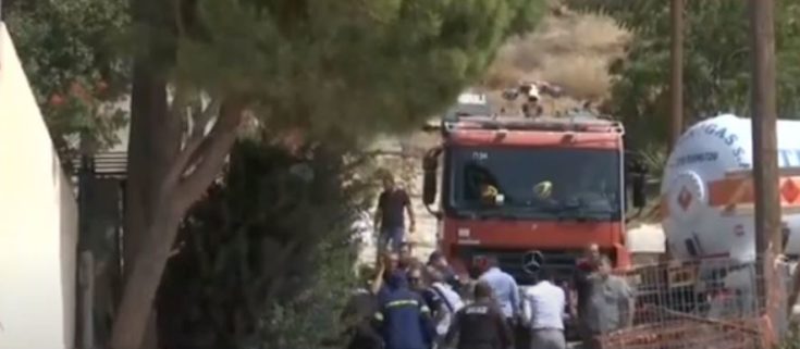 Καλύβια- έκρηξη