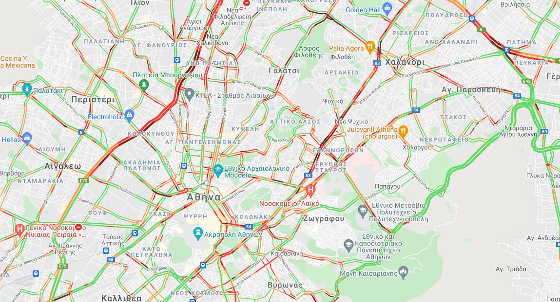 Κίνηση στους δρόμους