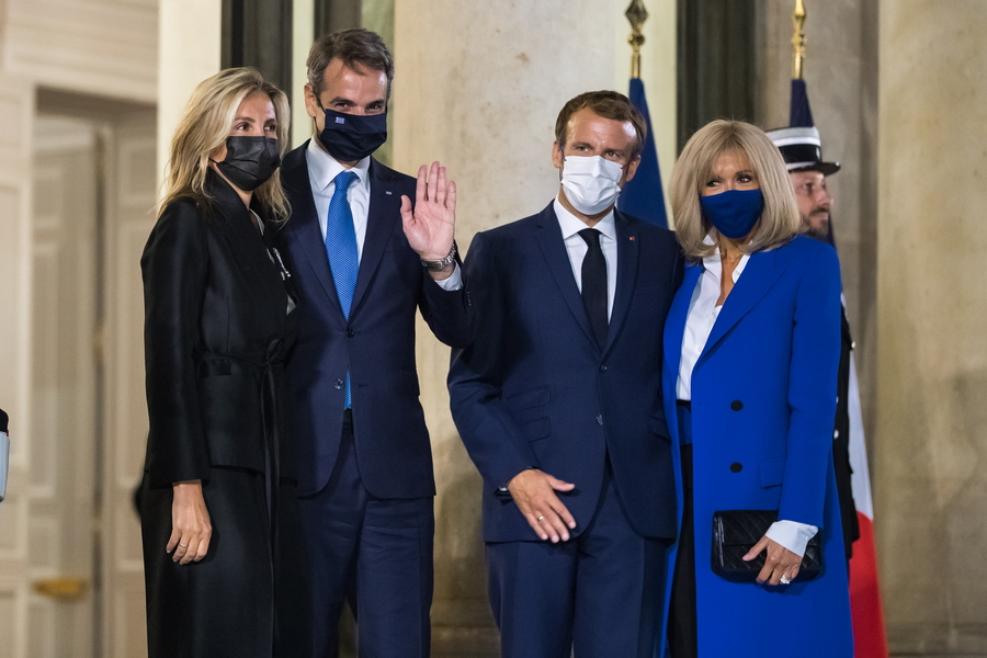 Κυριάκος Μητσοτάκης Εμανουέλ Μακρόν