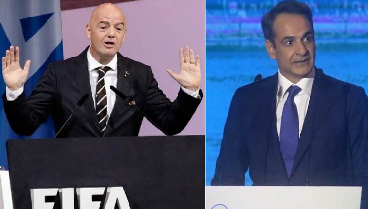 Συνάντηση Μητσοτάκη με τον πρόεδρο της FIFA στη Νέα Υόρκη
