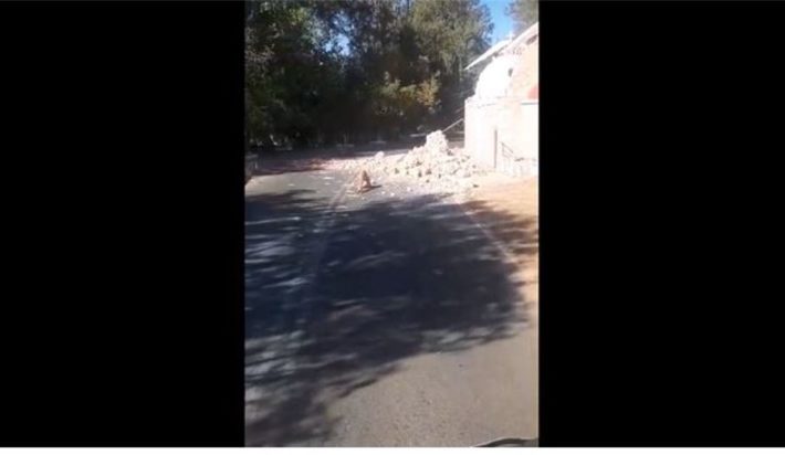 Σεισμός στο Ηράκλειο- εκκλησία