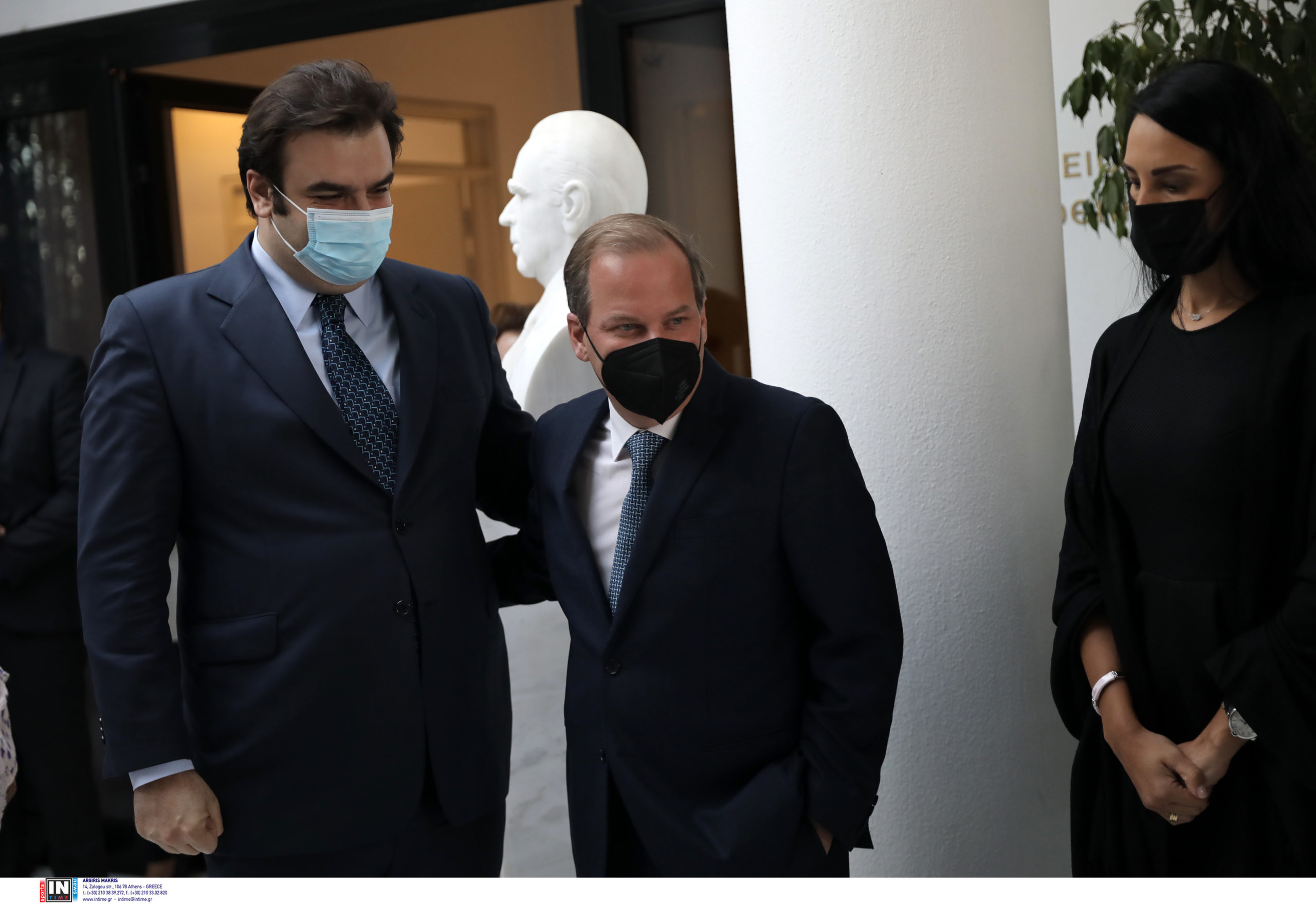 Κυριάκος Πιερρακάκης Δόμνα Μιχαηλίδου Κώστας Αχ. Καραμανλής