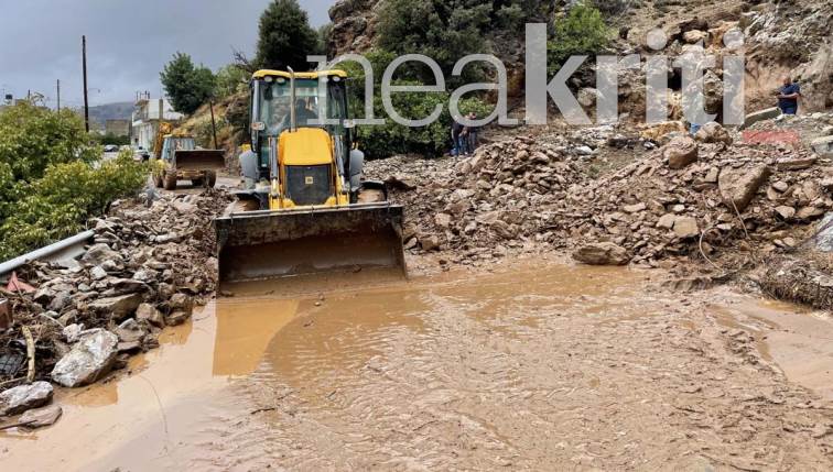 Κακοκαιρία Μπάλλος Κατολισθήσεις Κρήτη
