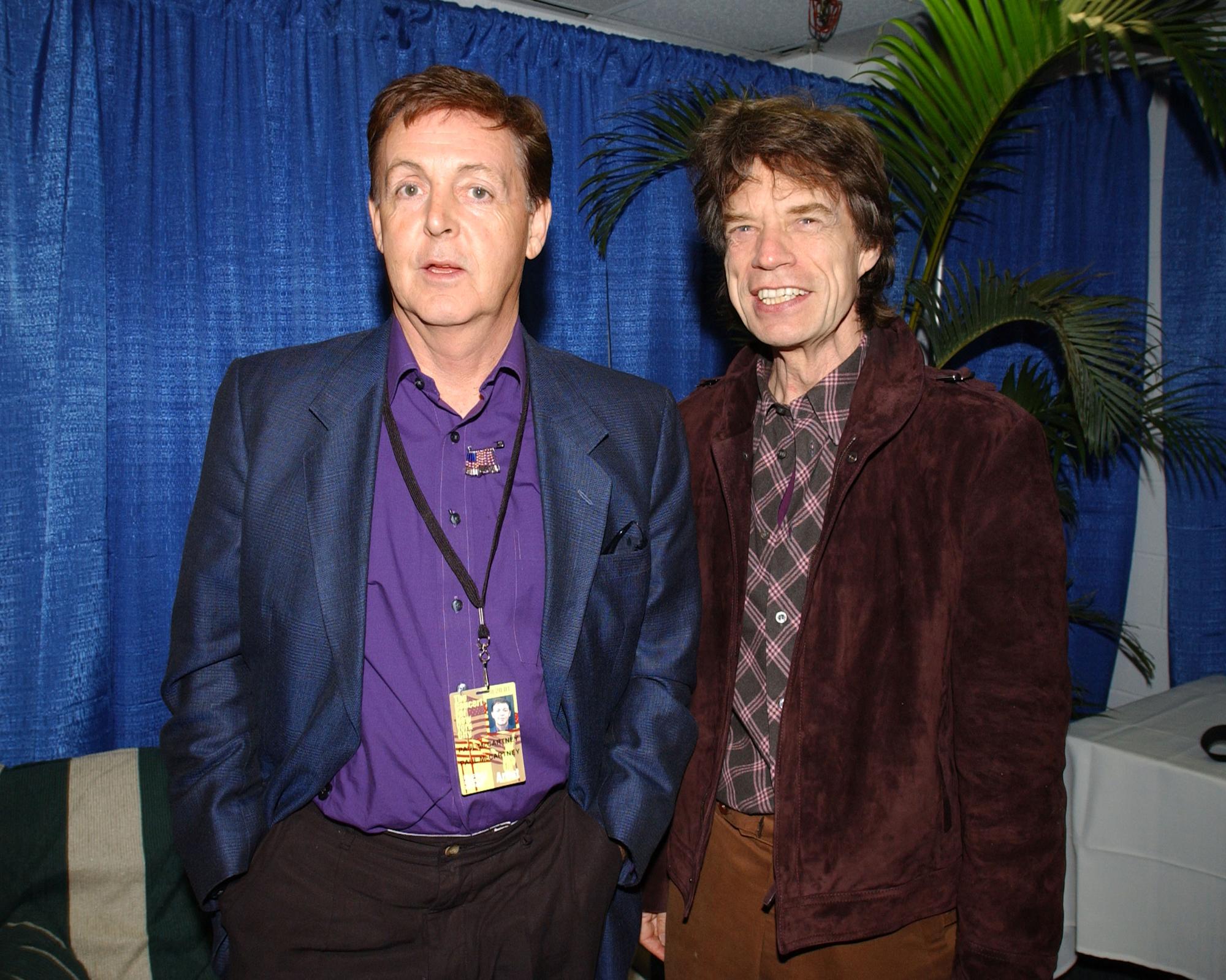 Paul McCartney Mick Jagger