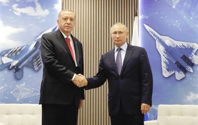 Ρετζέπ Ταγίπ Ερντογάν Βλάντιμιρ Πούτιν