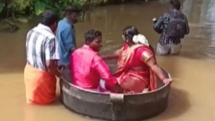 Ινδία γάμος ζευγάρι κατσαρόλα