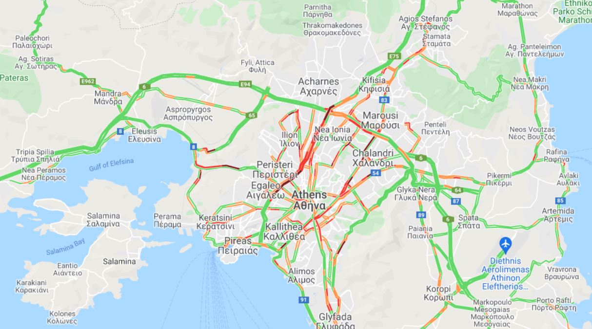 κίνηση αθήνα