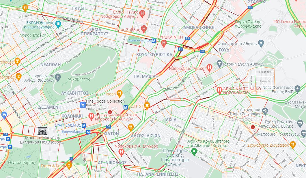 κίνηση-κακοκαιρία