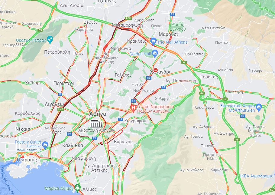 κίνηση - Αττική