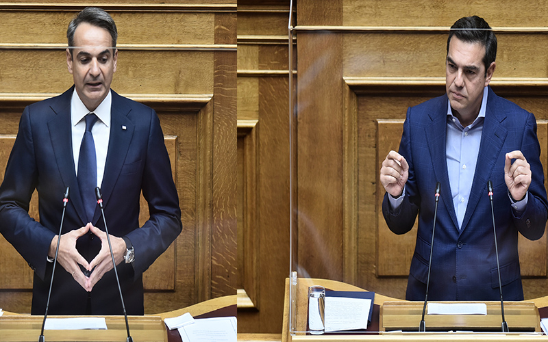 κόντρα Μητσοτάκη - Τσίπρα