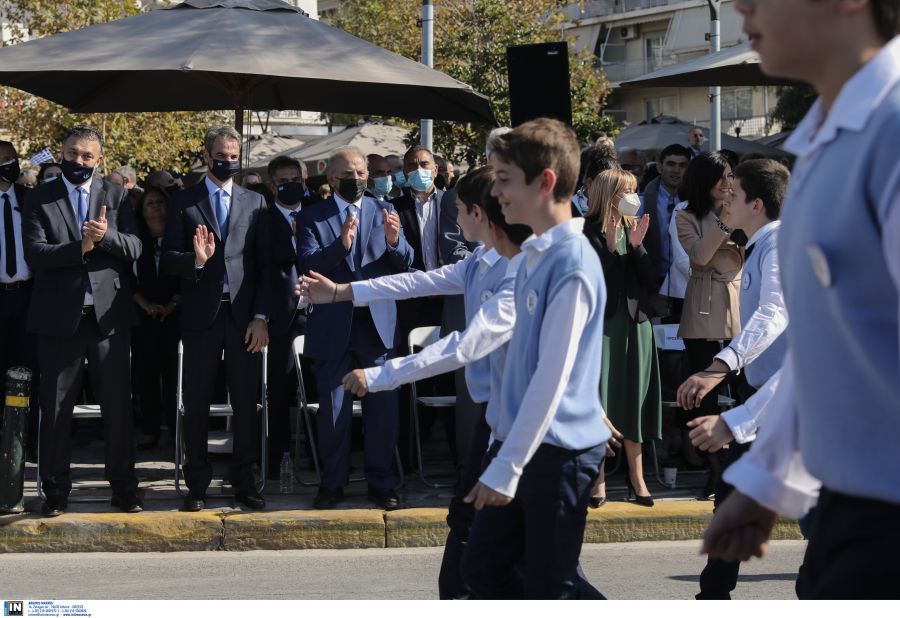 Κυριάκος Μητσοτάκης-παρέλαση