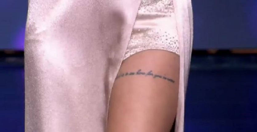 Αλεξάνδρα Παναγιώταρου τατουάζ