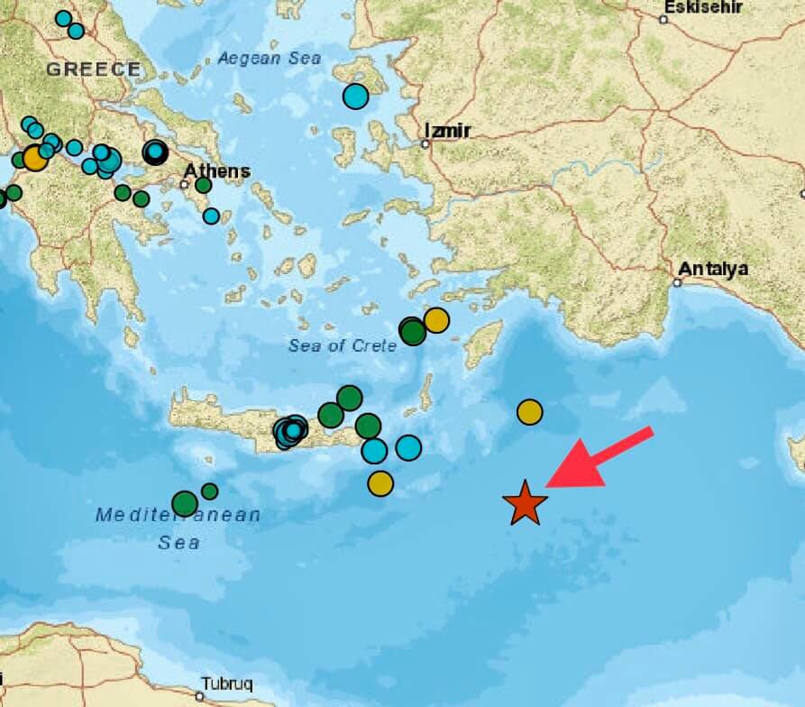 Σεισμός ανοιχτά της Καρπάθου: Αισθητός σε Αίγυπτο και Κύπρο – Τα γραφήματα του Χουλιάρα