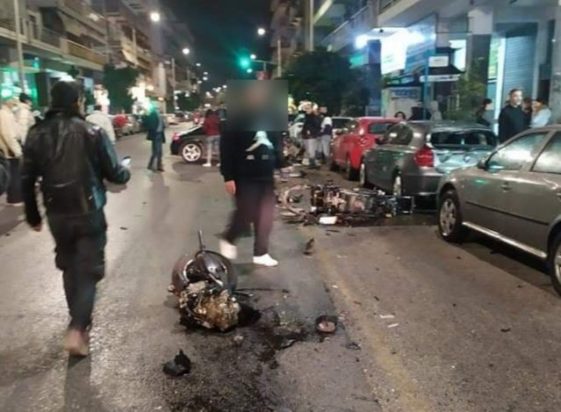 τροχαίο ντελιβεράς Θεσσαλονίκη