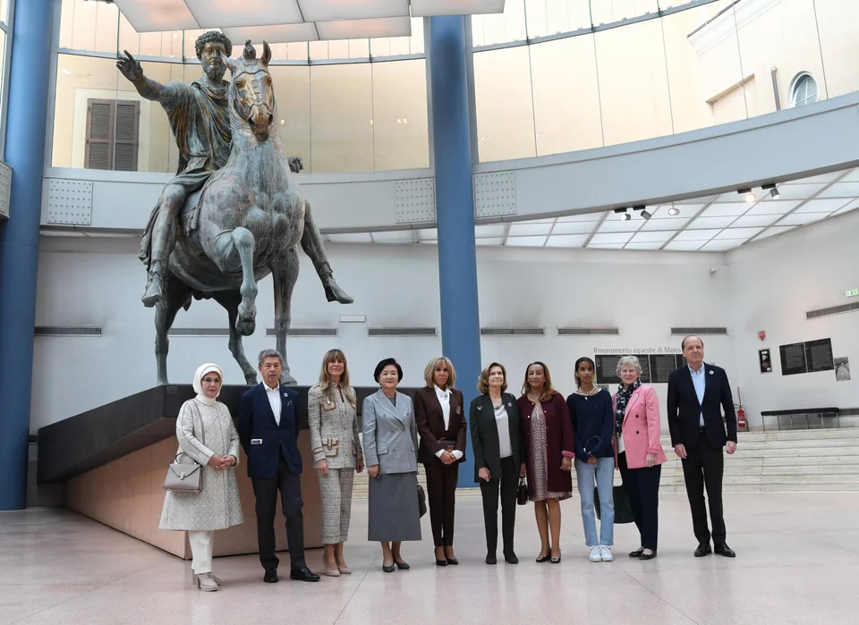 Εμινέ Ερντογάν στο μουσείο Καπιτολίνι