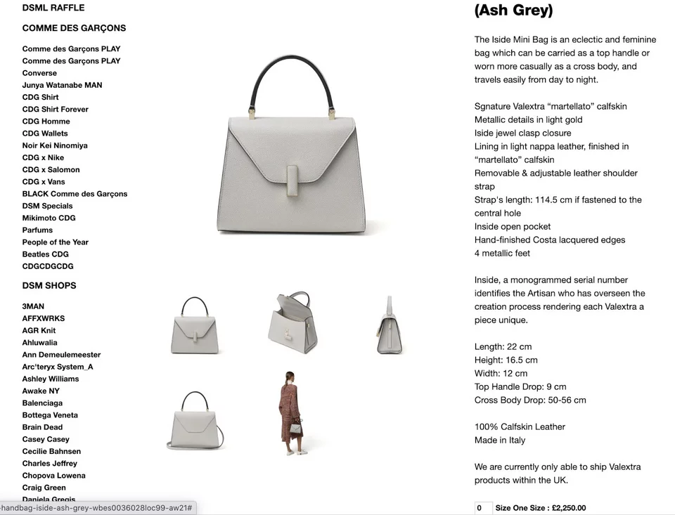 Valextra, Εμινέ Ερντογάν, τσάντα