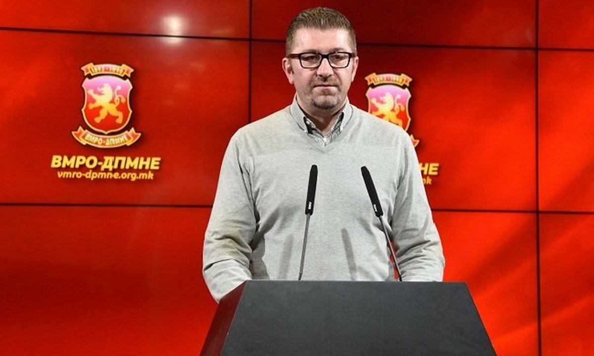 Ο αρχηγός του μεγαλύτερου κόμματος της αντιπολίτευσης, VMRO-DPMNE, Χρίστιαν Μίτσκοσκι