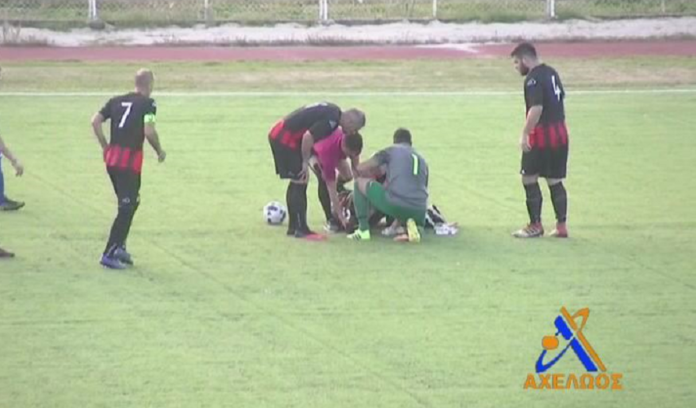 Η σωτήρια επέμβαση του διαιτητή στον ποδοσφαιριστή