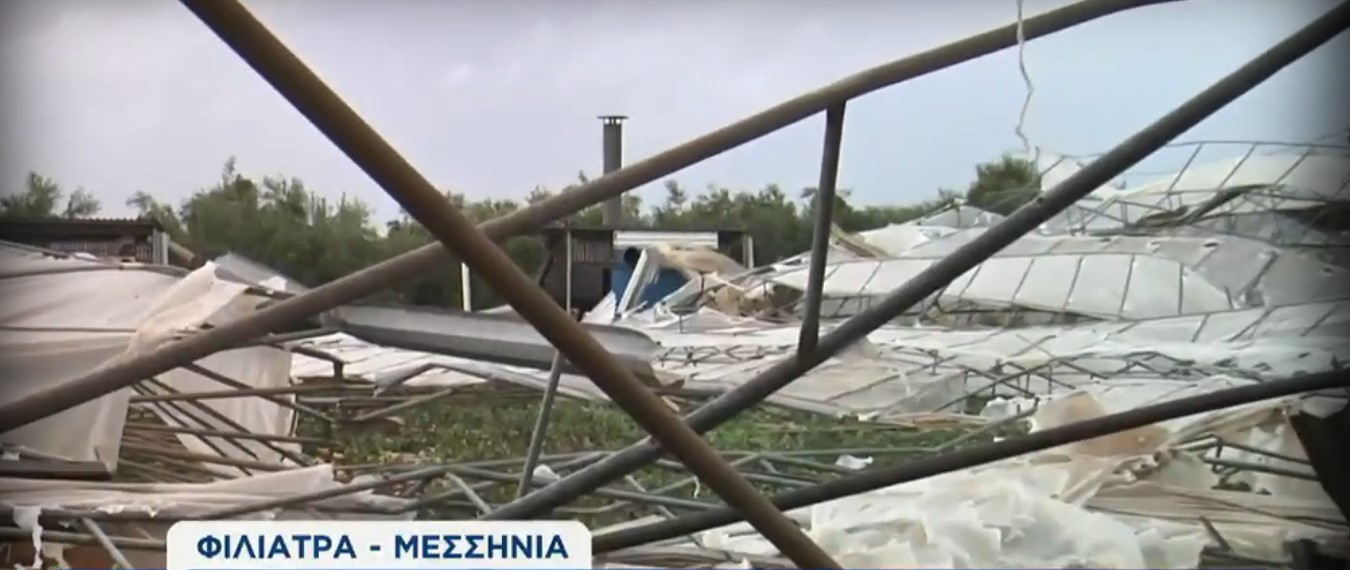 Καταστροφές στα Φιλιατρά Μεσσηνίας