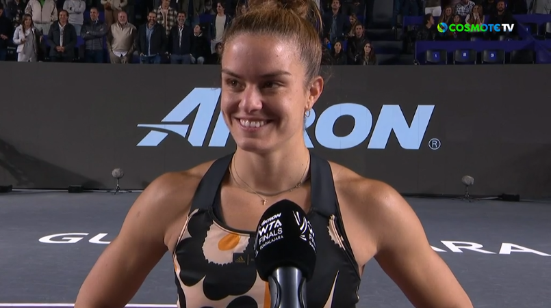 WTA Finals: Στα ημιτελικά η Σάκκαρη – Οι πρώτες δηλώσεις μετά την νίκη επί της Σαμπαλένκα