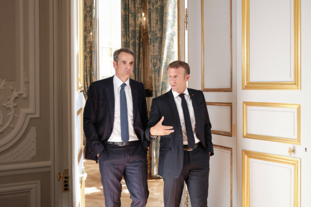 Κυριάκος Μητσοτάκης Εμανουέλ Μακρόν